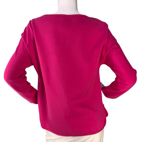 Ann Mashburn Womens Size XS Tunic Top Reversible Double Knit Pink Orange - Picture 8 of 16